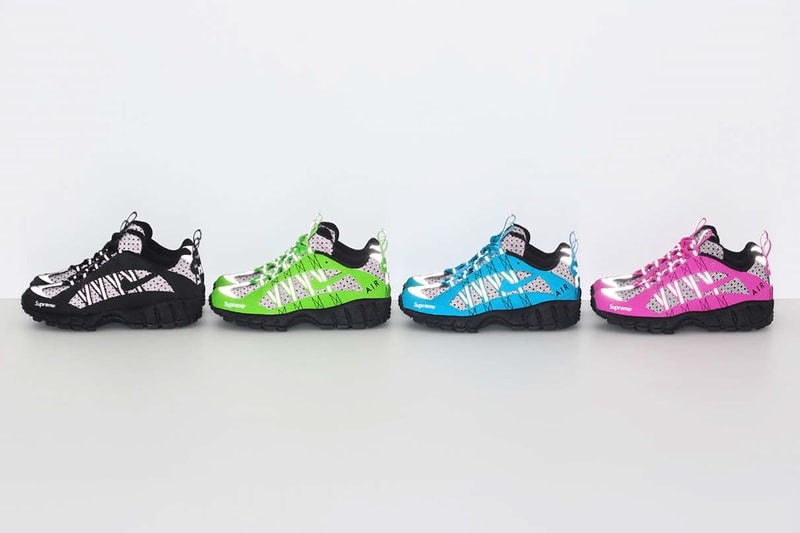 슈프림 x 나이키 에어 휴마라 협업 컬렉션 상세컷 supreme nike collaboration 2017 fall winter humara collection detail