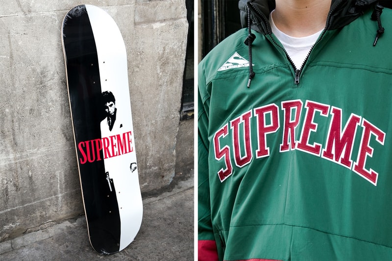 슈프림 스카페이스 협업 런던 발매 현장 스트릿스냅 2017 supreme scarface fall winter london drop street snap