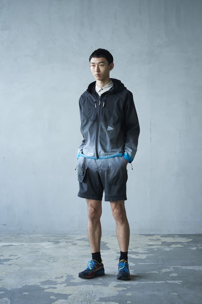 일본 아웃도어 브랜드 앤드 원더 2018 봄 여름 룩북 미스터포터 트리옵 japanese outdoor brand and wander spring summer collection lookbook mr porter triop