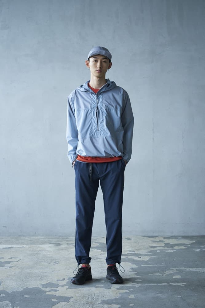 일본 아웃도어 브랜드 앤드 원더 2018 봄 여름 룩북 미스터포터 트리옵 japanese outdoor brand and wander spring summer collection lookbook mr porter triop