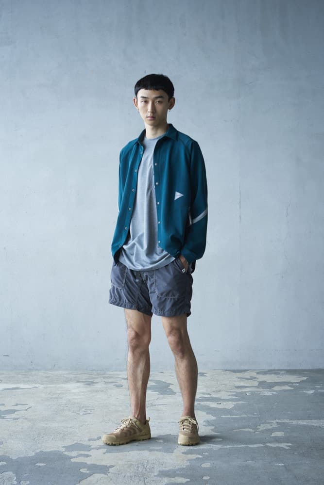 일본 아웃도어 브랜드 앤드 원더 2018 봄 여름 룩북 미스터포터 트리옵 japanese outdoor brand and wander spring summer collection lookbook mr porter triop