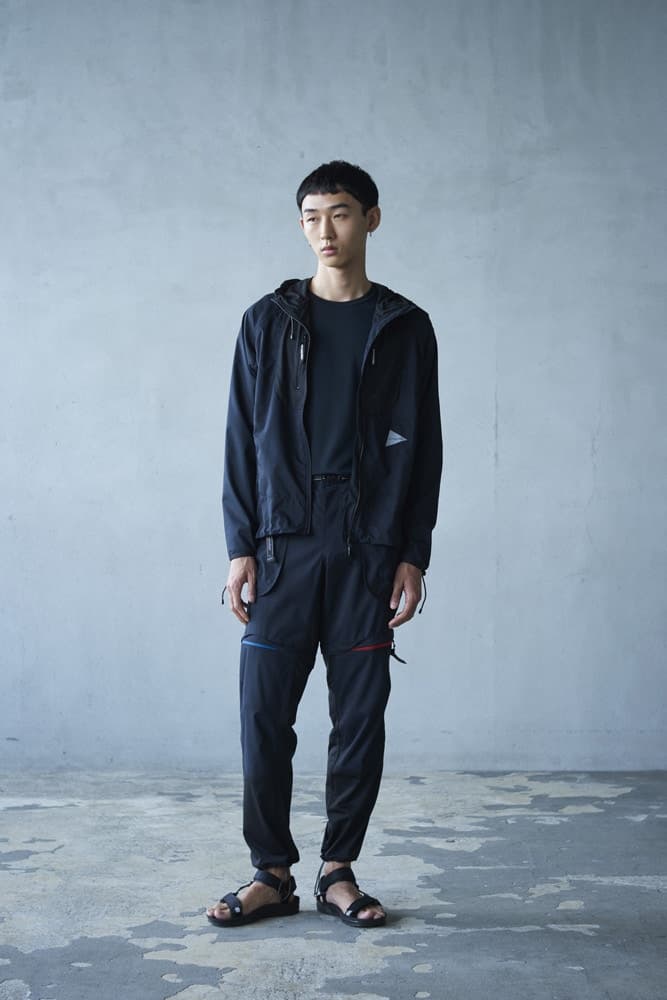 일본 아웃도어 브랜드 앤드 원더 2018 봄 여름 룩북 미스터포터 트리옵 japanese outdoor brand and wander spring summer collection lookbook mr porter triop