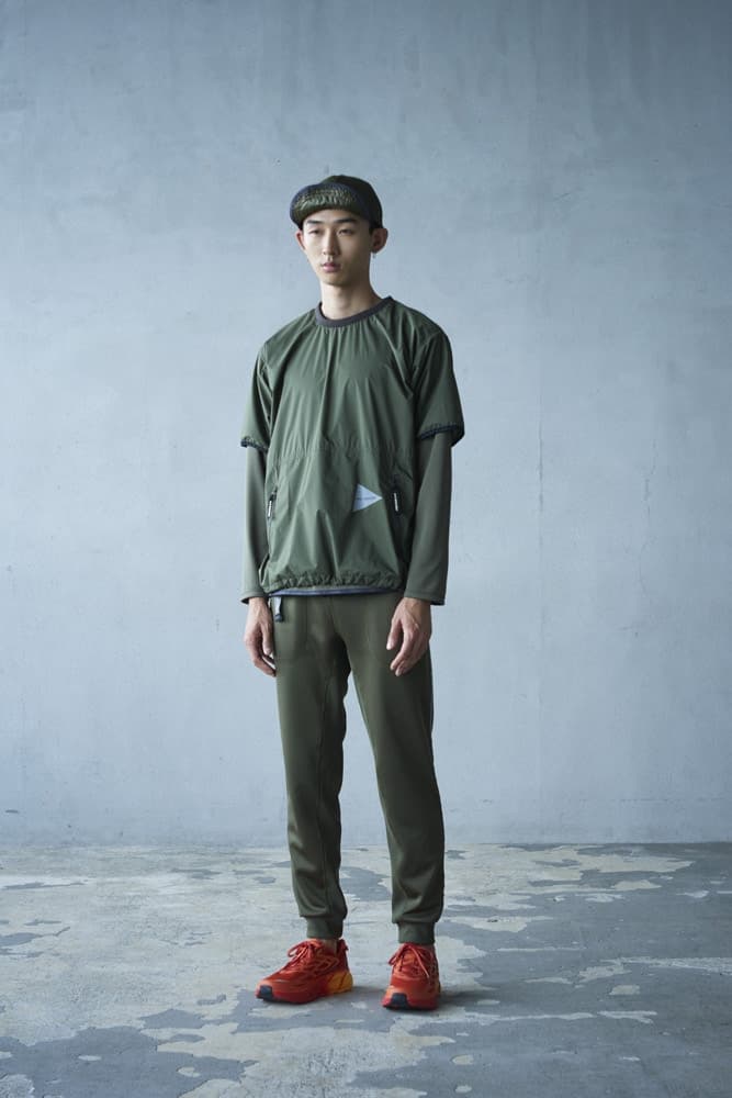 일본 아웃도어 브랜드 앤드 원더 2018 봄 여름 룩북 미스터포터 트리옵 japanese outdoor brand and wander spring summer collection lookbook mr porter triop