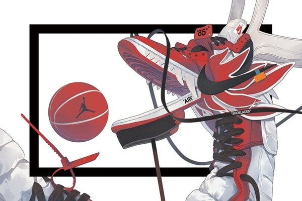 버질 아블로 x 나이키 '더 텐'을 동양화로 승화시킨 일러스트레이터