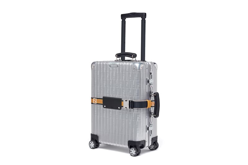 펜디 리모와 알루미늄 캐리어 트롤리 2017 fendi rimowa aluminum trolley suitcase