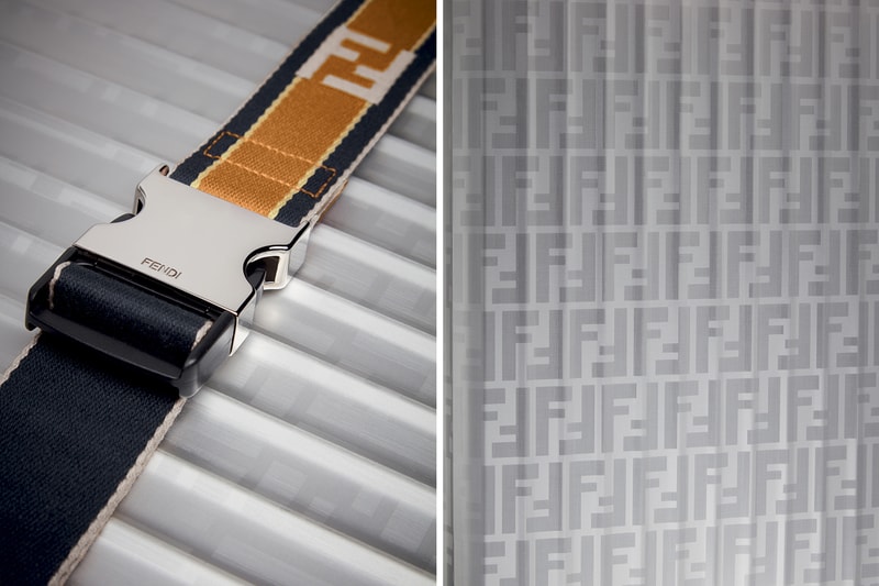 펜디 리모와 알루미늄 캐리어 트롤리 2017 fendi rimowa aluminum trolley suitcase