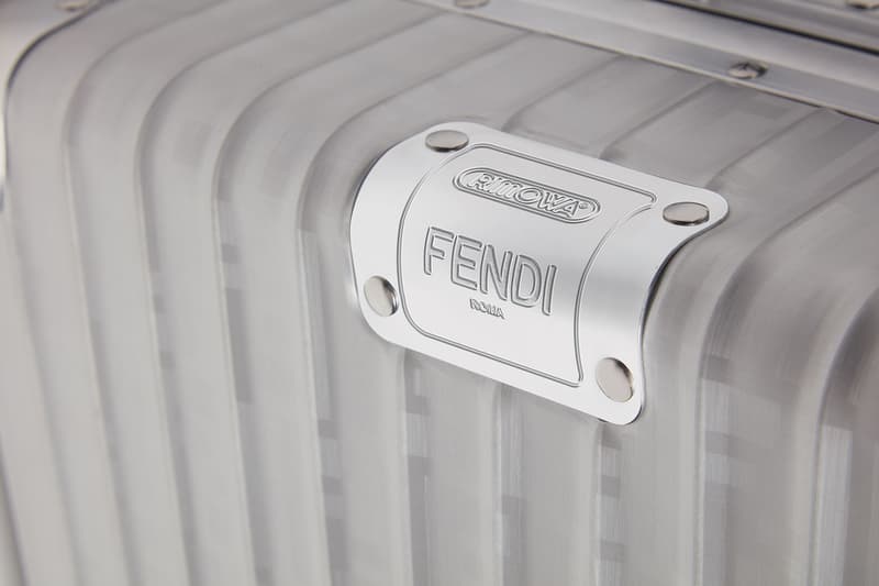 펜디 리모와 알루미늄 캐리어 트롤리 2017 fendi rimowa aluminum trolley suitcase