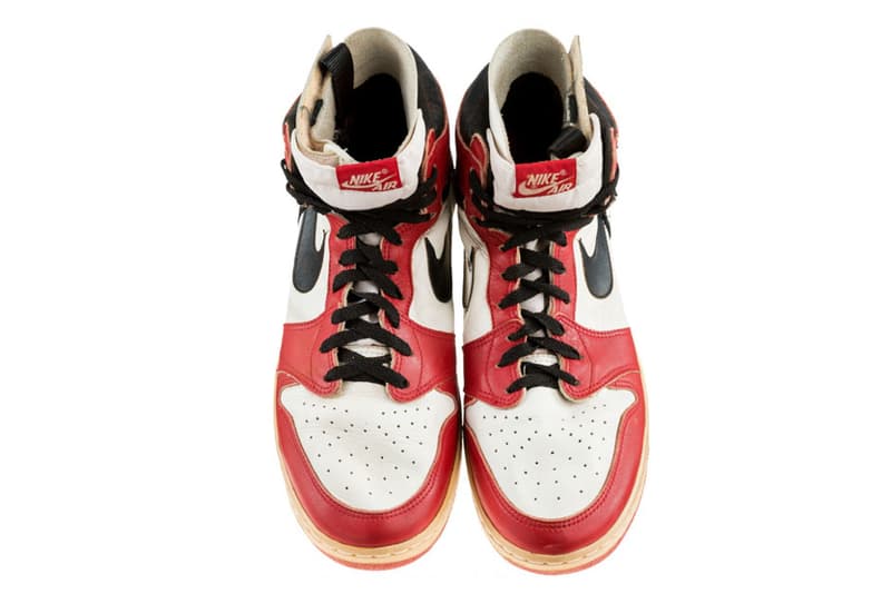 마이클 조던의 개인 커스텀 에어 조던 1 경매 michael jordan air jordan 1 aj1 auction