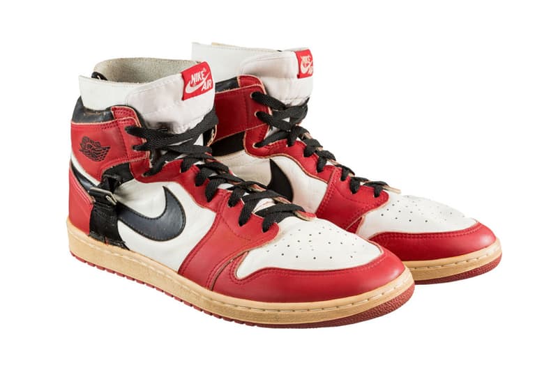 마이클 조던의 개인 커스텀 에어 조던 1 경매 michael jordan air jordan 1 aj1 auction