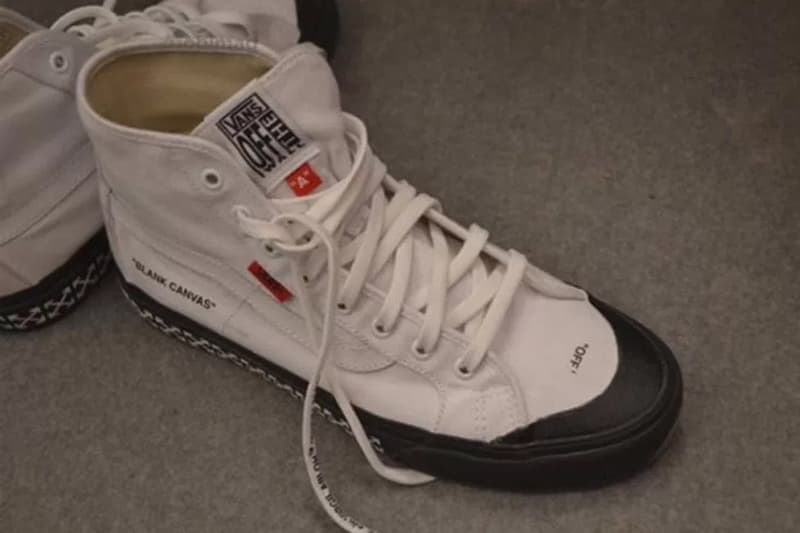 버질 아블로 오프 화이트 반스 블랙볼 하이 유출 사진 2017 off white vans black ball hi release virgil abloh