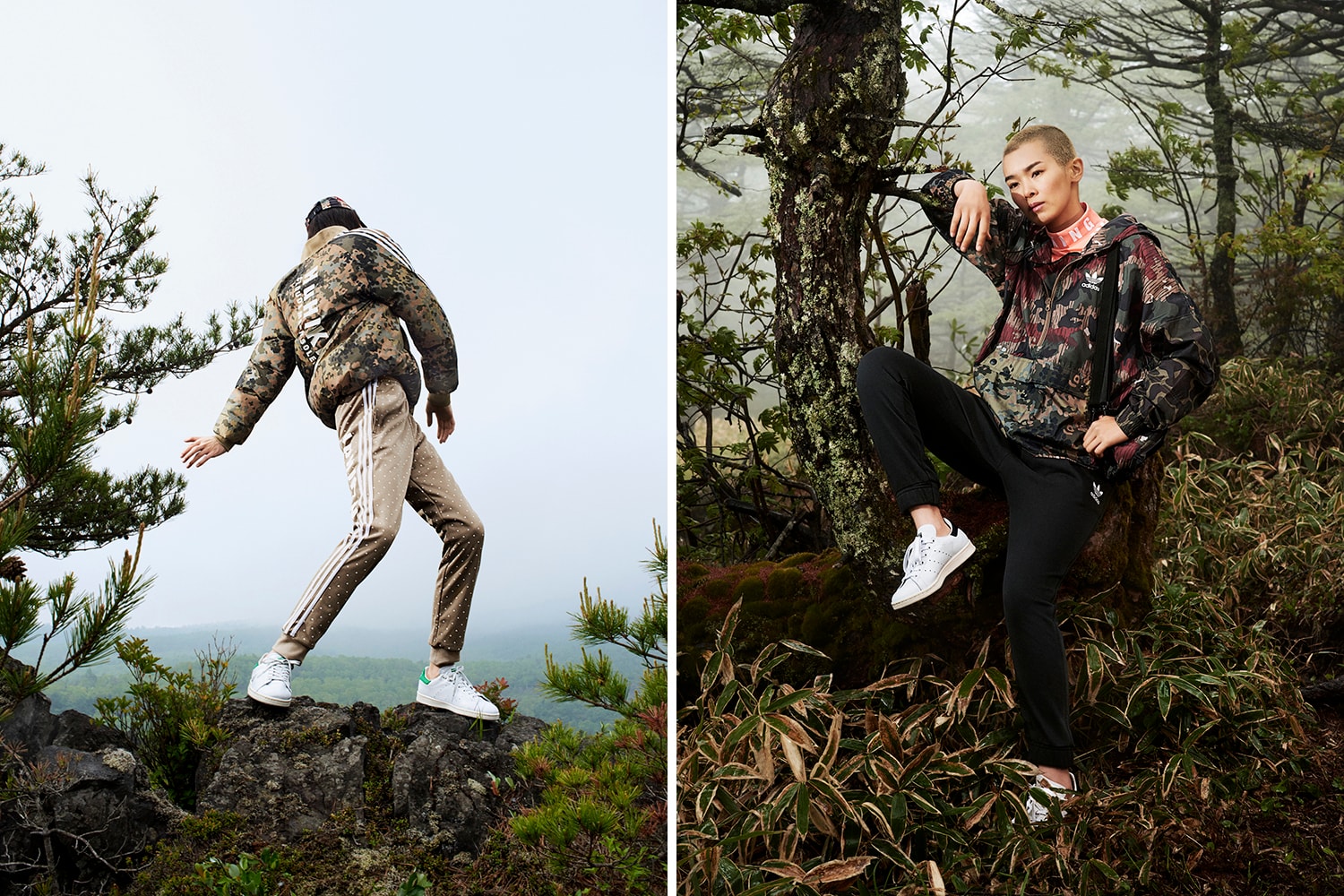 아디다스 오리지널스 퍼렐 윌리엄스 휴 하이킹 카무플라주 컬렉션 2017 adidas originals pharrell hu hiking camouflage apparel