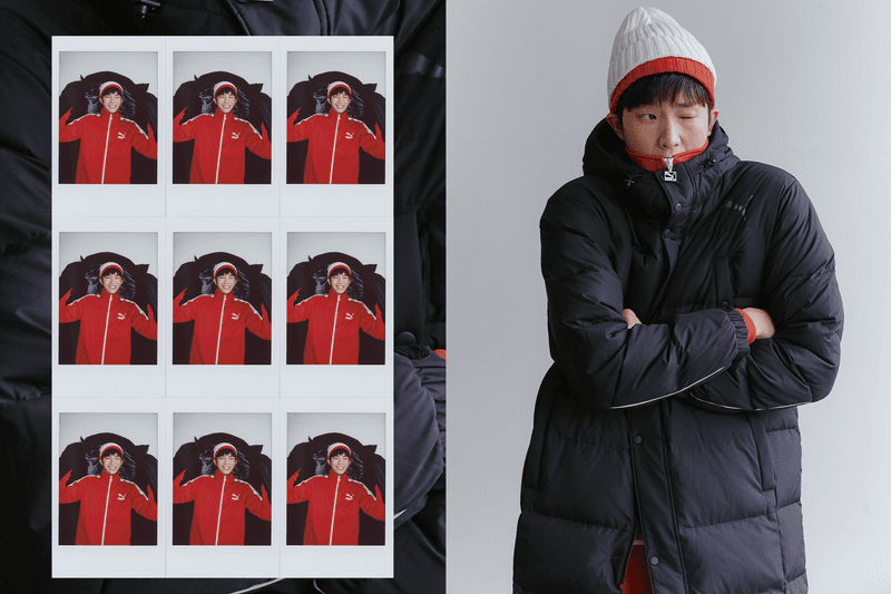 눈길을 사로잡는 푸마 롱패딩 스타일링 2017 겨울 puma winter jaket styling