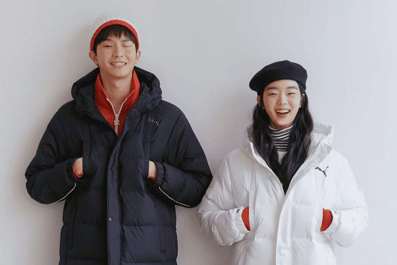 눈길을 사로잡는 푸마 롱패딩 스타일링 2017 겨울 puma winter jaket styling