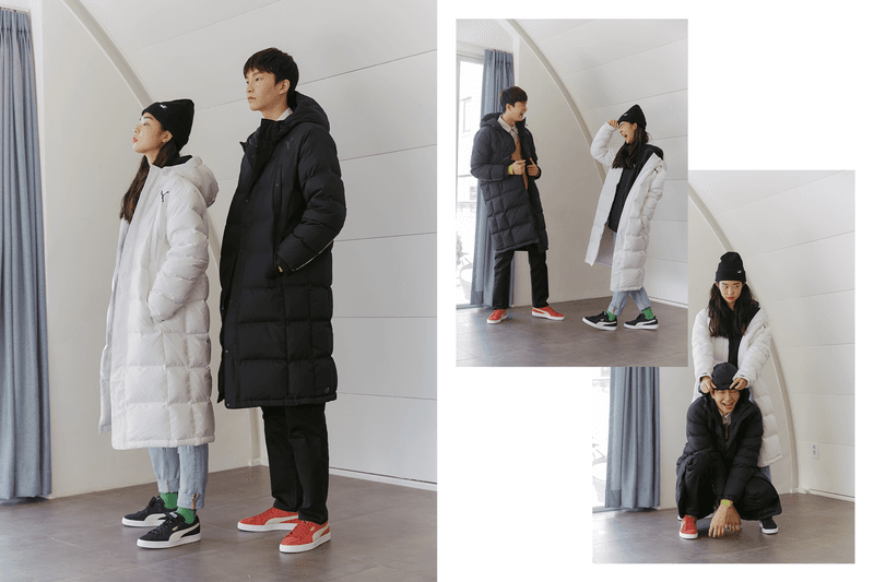 눈길을 사로잡는 푸마 롱패딩 스타일링 2017 겨울 puma winter jaket styling