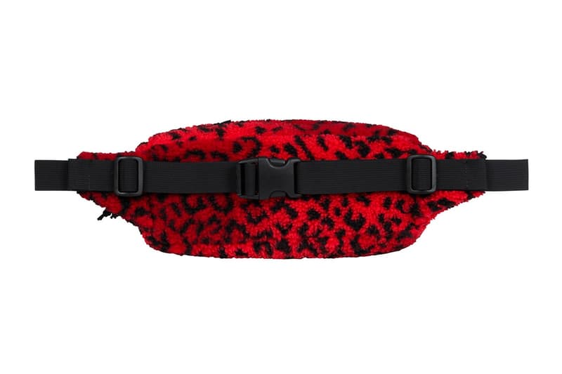 슈프림 레오퍼드 플리스 페니백 웨이스트 백 백팩 가방 2017 supreme leopard fleece waist bag backpack