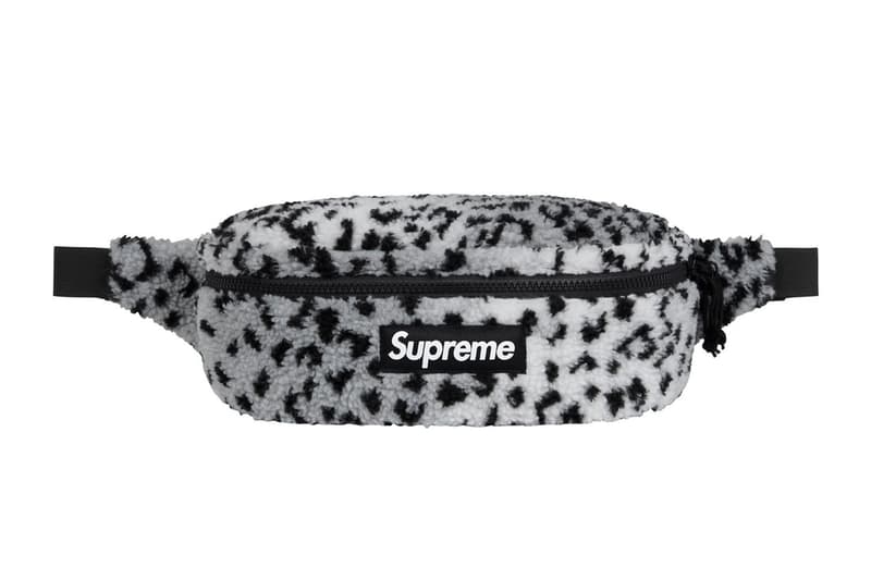 슈프림 레오퍼드 플리스 페니백 웨이스트 백 백팩 가방 2017 supreme leopard fleece waist bag backpack