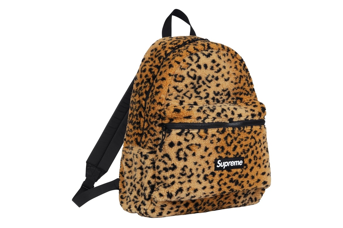 슈프림 레오퍼드 플리스 페니백 웨이스트 백 백팩 가방 2017 supreme leopard fleece waist bag backpack