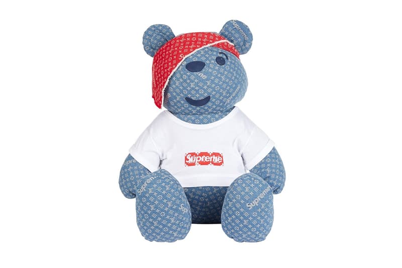 슈프림 x 루이비통 곰인형 이베이 경매가 supreme louis vuitton pudsey bear ebay auction 2017