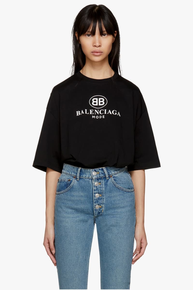 발렌시아가 BB 로고 티셔츠 뎀나 즈바살리아 2017 balenciaga mode logo t-shirts demna gvasalia