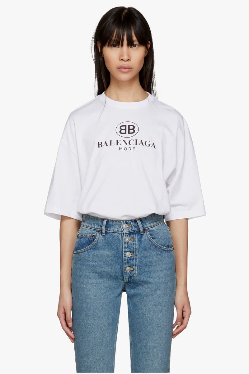 발렌시아가 BB 로고 티셔츠 뎀나 즈바살리아 2017 balenciaga mode logo t-shirts demna gvasalia