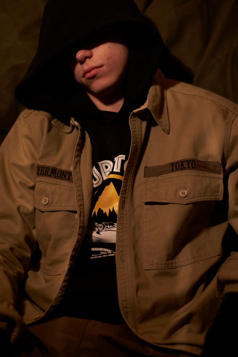 버튼 네이버후드 밀리터리 2017 겨울 협업 컬렉션 룩북 아이템 burton neighborhood collaboration winter collection 2018