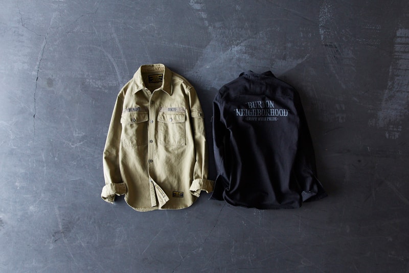 버튼 네이버후드 밀리터리 2017 겨울 협업 컬렉션 룩북 아이템  burton neighborhood collaboration winter collection 2018