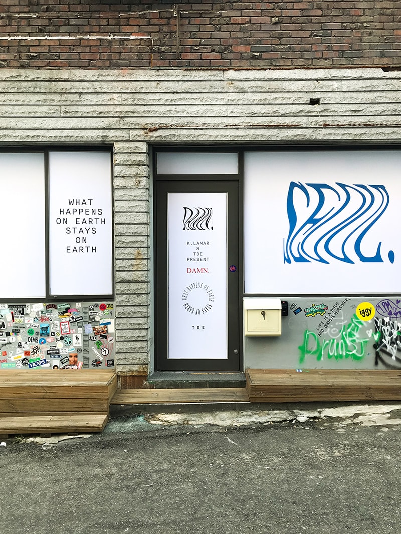 켄드릭 라마 더 댐 서울 팝업 웝트샵 2017 kendrick lamar the damn seoul pop up warped shop