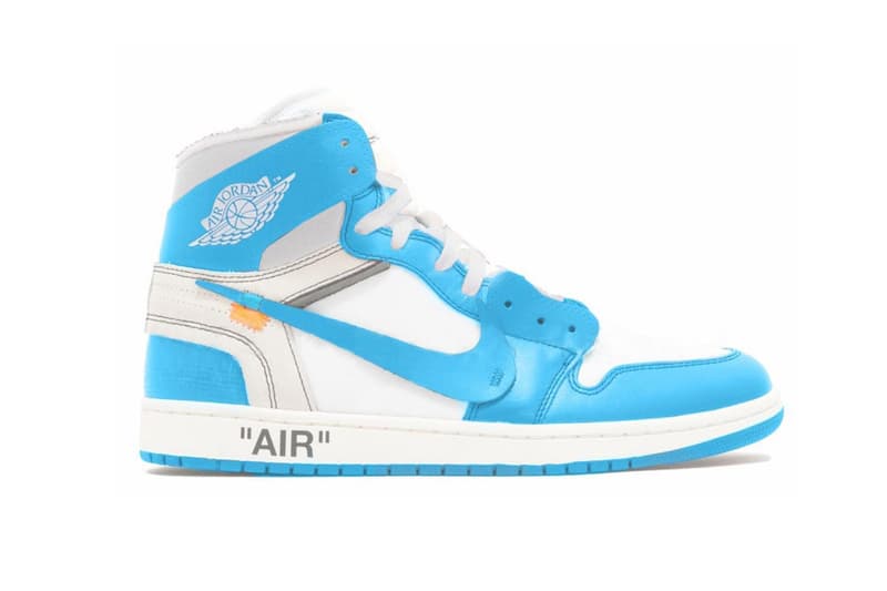 버질 아블로 x 나이키 '더 텐' 파란색 에어 조던 1 루머 2018 virgil abloh nike the ten university blue rumor