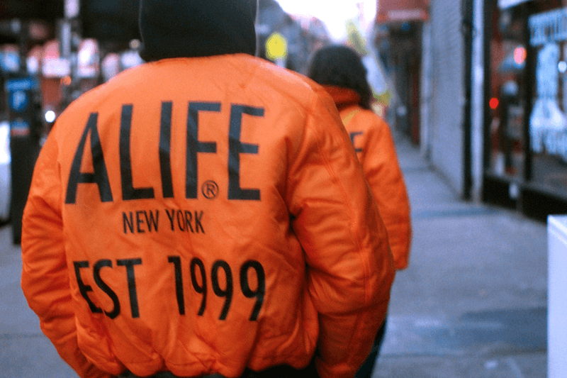 에이라이프 x 알파 인더스트리 리버시블 봄머 2018 alife alpha industries reversible bomber