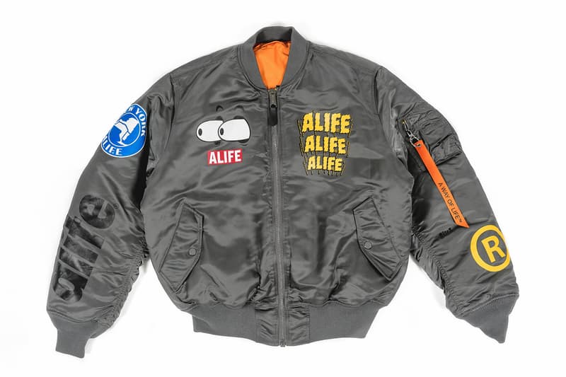 에이라이프 x 알파 인더스트리 리버시블 봄머 2018 alife alpha industries reversible bomber