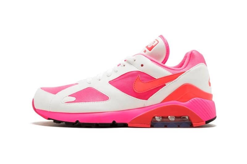 꼼데가르송 x 나이키 에어 맥스 180 '올핑크' 컬렉션 comme des garcons nike air max 180 collection pink