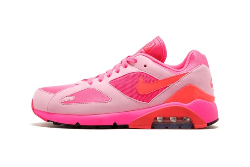 꼼데가르송 x 나이키 에어 맥스 180 '올핑크' 컬렉션 comme des garcons nike air max 180 collection pink