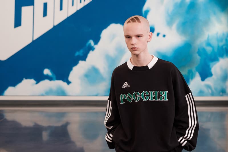 gosha rubchinskiy fall winter collection presentation burberry dr martens levis