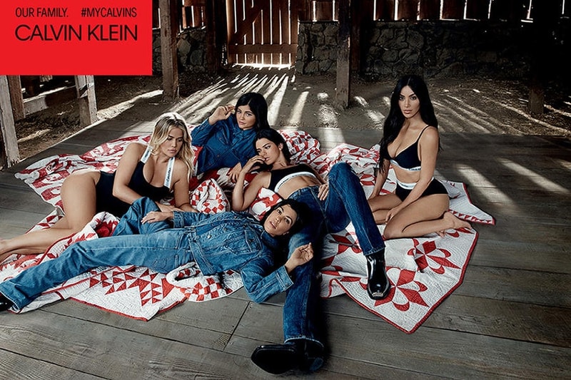 캘빈클라인 2018 봄, 여름 캠페인 #MyCalvins 킴 코트니 클로에 카다시안 켄달 카일리 제너  kardashian jenner family calvin klein campaign 2018