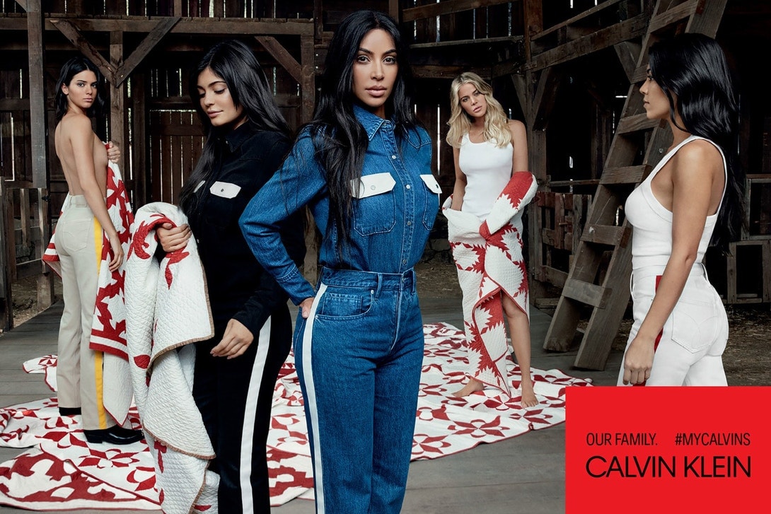 캘빈클라인 2018 봄, 여름 캠페인 #MyCalvins 킴 코트니 클로에 카다시안 켄달 카일리 제너  kardashian jenner family calvin klein campaign 2018