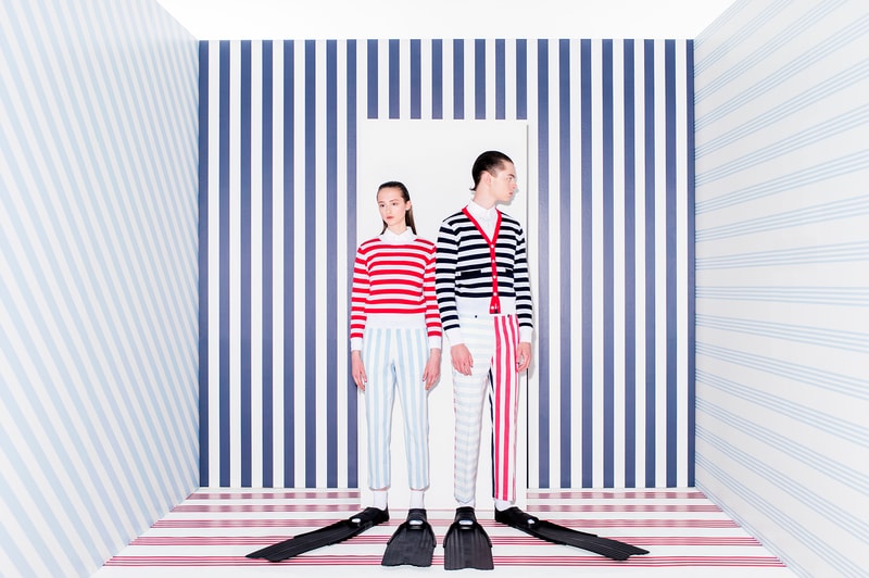 톰 브라운 코에 협업 서머 비치 컬렉션 룩북 판매처 2018 thom browne koe collaboration summer beach collection