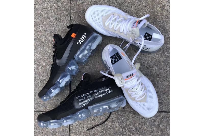 2018년형 나이키 x 버질 아블로 '더 텐' 베이퍼맥스 추정 발매 일정 nike virgil abloh the ten vapormax