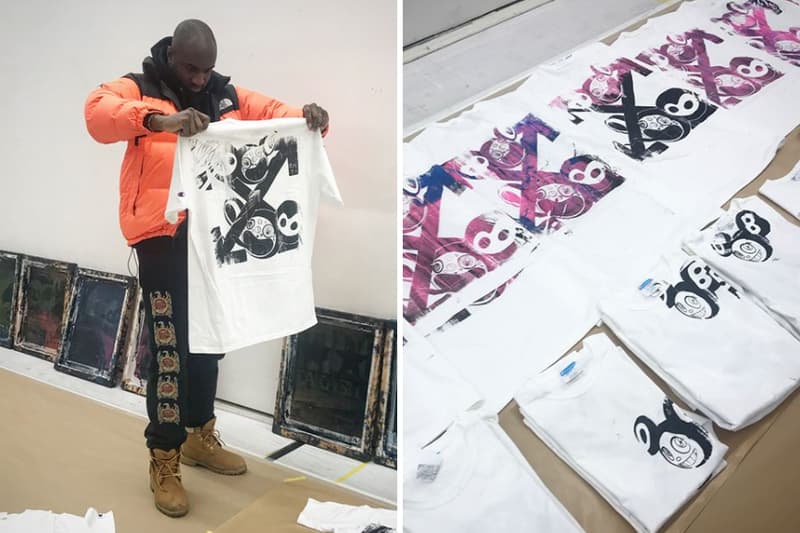 버질 아블로 x 다카시 무라카미 가고시안 갤러리 티셔츠 2018 virgil abloh takashi murakami gagosian gallery