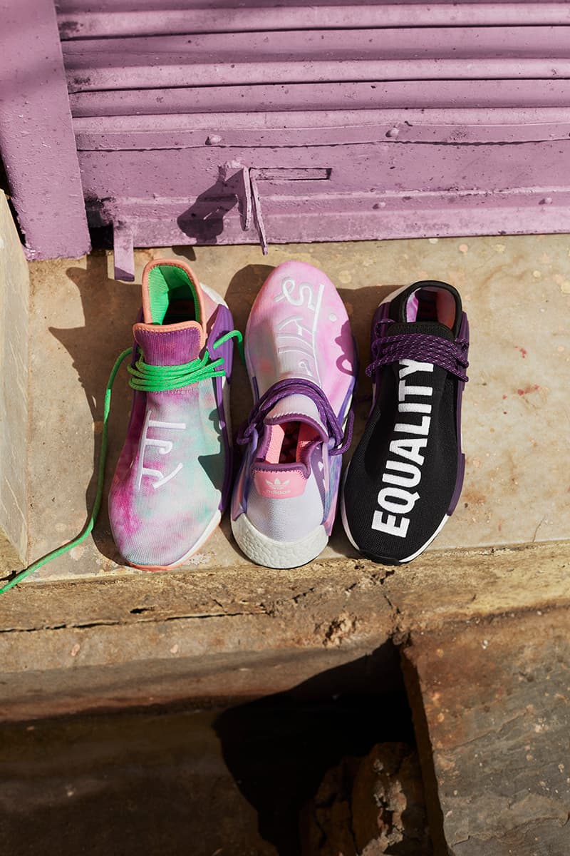 아디다스 x 퍼렐 휴 '홀리 파우더다이' 룩북 & 제품 사진 2018 봄 여름 adidas originals pharrell williams hu holi powderdye spring summer