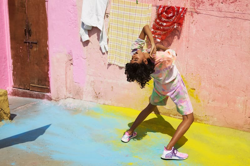 아디다스 x 퍼렐 휴 '홀리 파우더 다이' 룩북, 제품 사진 & 영상