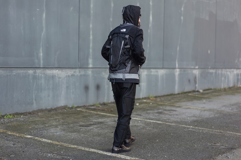 노스페이스 x 준야 와타나베 맨 '재킷 백팩 하이브리드' 검은색 포착 2018 north face junya watanabe man