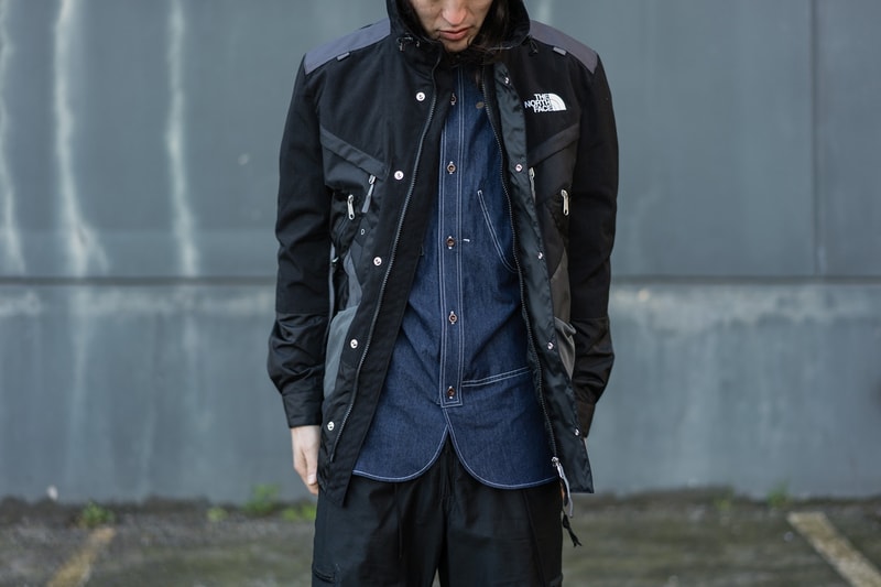 노스페이스 x 준야 와타나베 맨 '재킷 백팩 하이브리드' 검은색 포착 2018 north face junya watanabe man