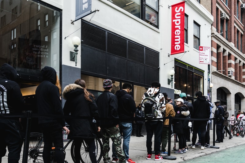 슈프림 뉴욕 런던 2018 봄 여름 스트릿 스냅 발매 현장 supreme new york london spring summer first drop