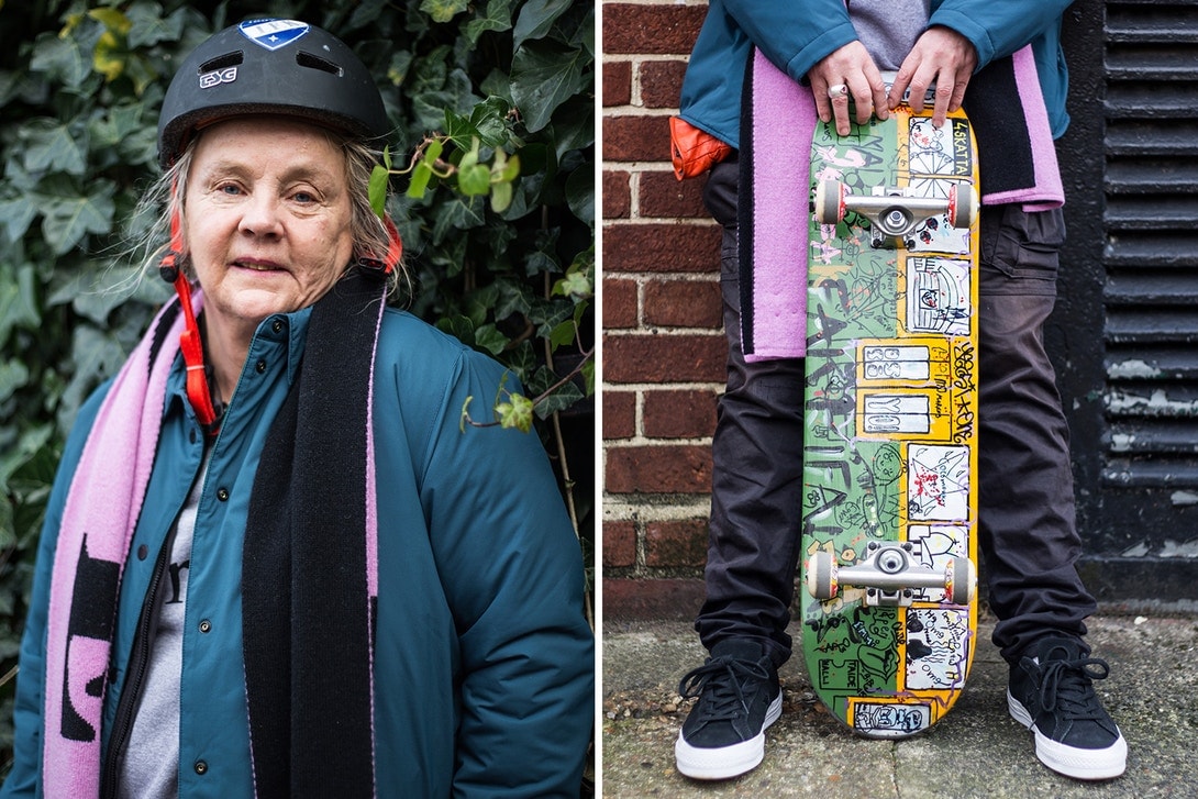 64세 스케이트 보더, 레나 lena very old skateboarders 2018