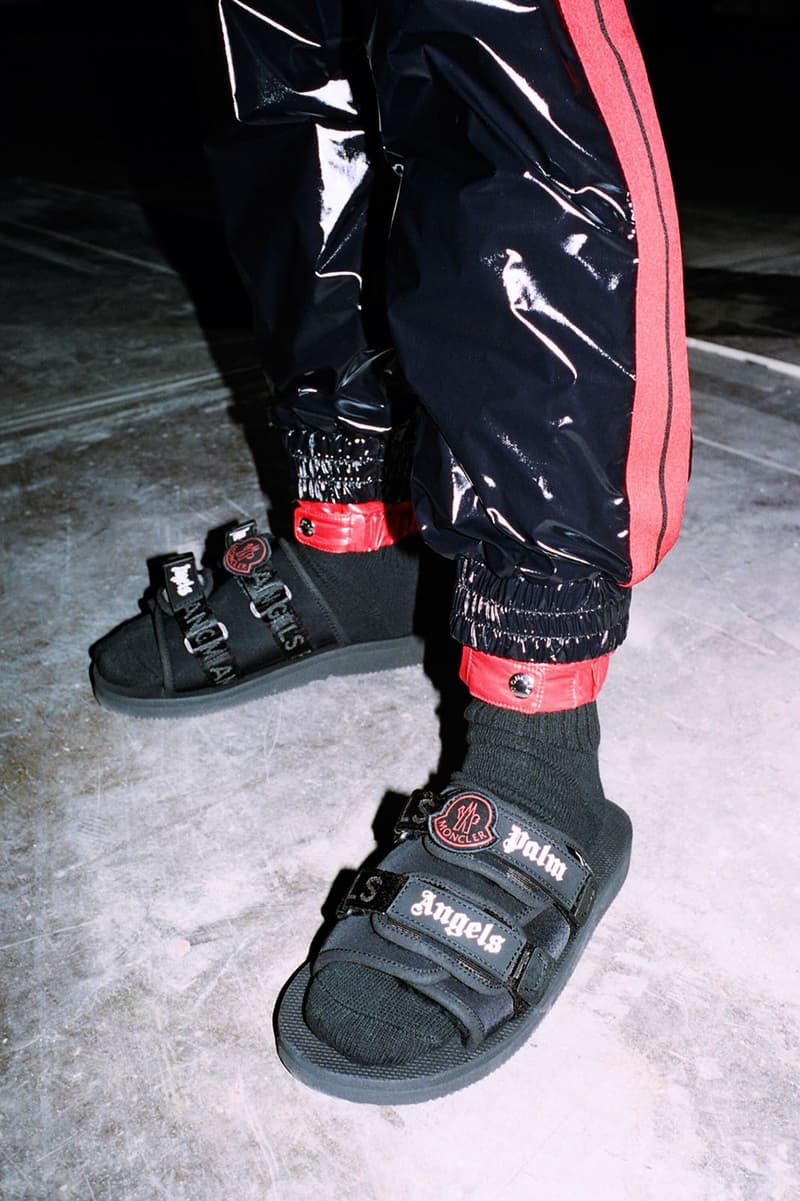 몽클레르 '지니어스'의 팜 엔젤스 x 수이코크 샌들 2018 moncler palm angels suicoke