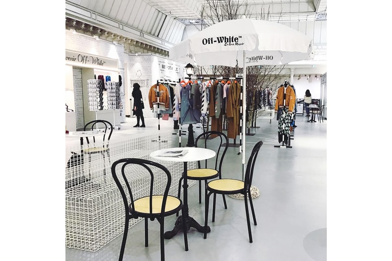 오프 화이트 파리 팝업 카페 off white le bon marche pop up cafe 2018