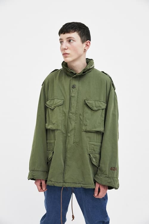 슬램잼 알파 인더스트리 협업 컬렉션 밀리터리 2018 slam jam 424 alpha industries collaboration collection closer look