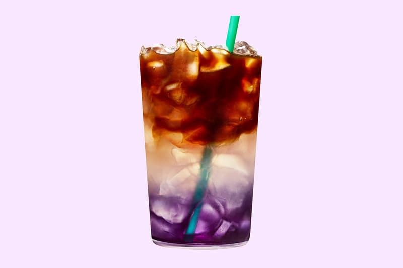 스타벅스의 변색 커피 '버터플라이 피 레모네이드 콜드 브루' starbucks ombre color change butterfly pea lemonade cold brew 2018