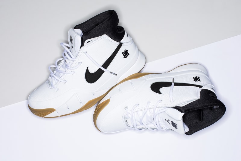 언디피티드 x 나이키 코비 1 '프로트로' 화이트 검 undefeated nike kobe 1 protro white gum 2018
