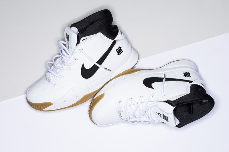 언디피티드 x 나이키 코비 1 '프로트로' 화이트 검 undefeated nike kobe 1 protro white gum 2018